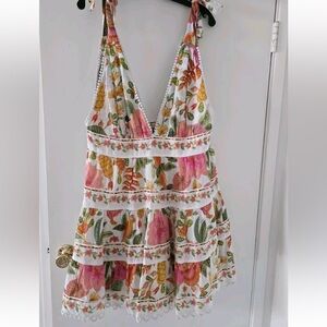FARM Rio XL Macaw Bloom Mini Dress